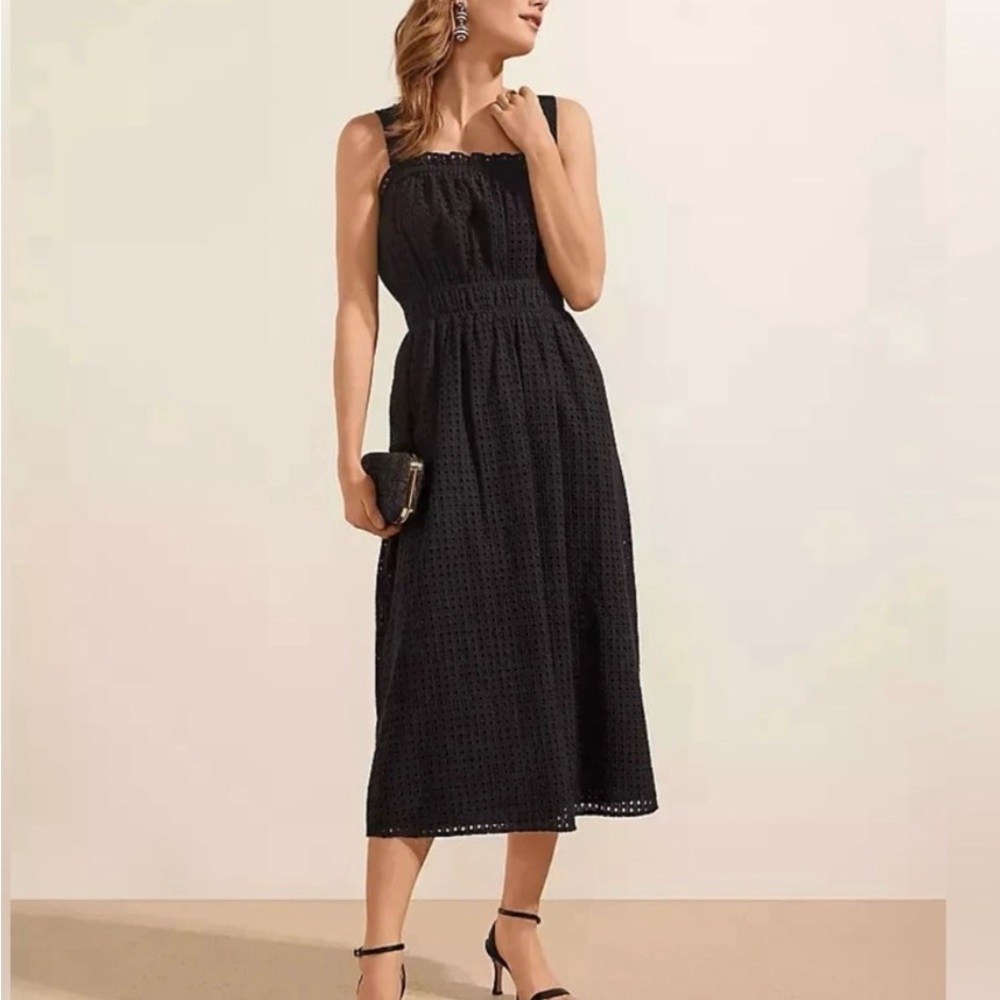 Elegant Black Midi Dress